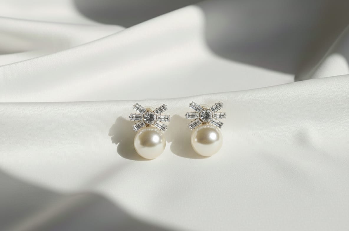 Elegant Pearl Drop Earrings