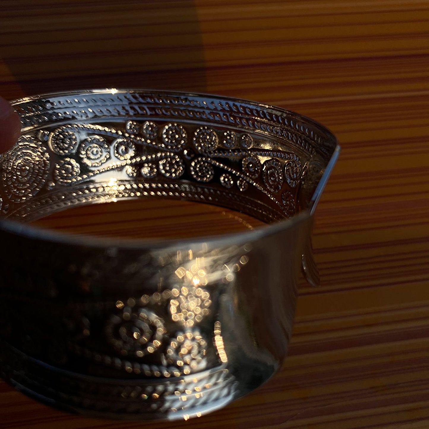 oxidized silver-style Karra