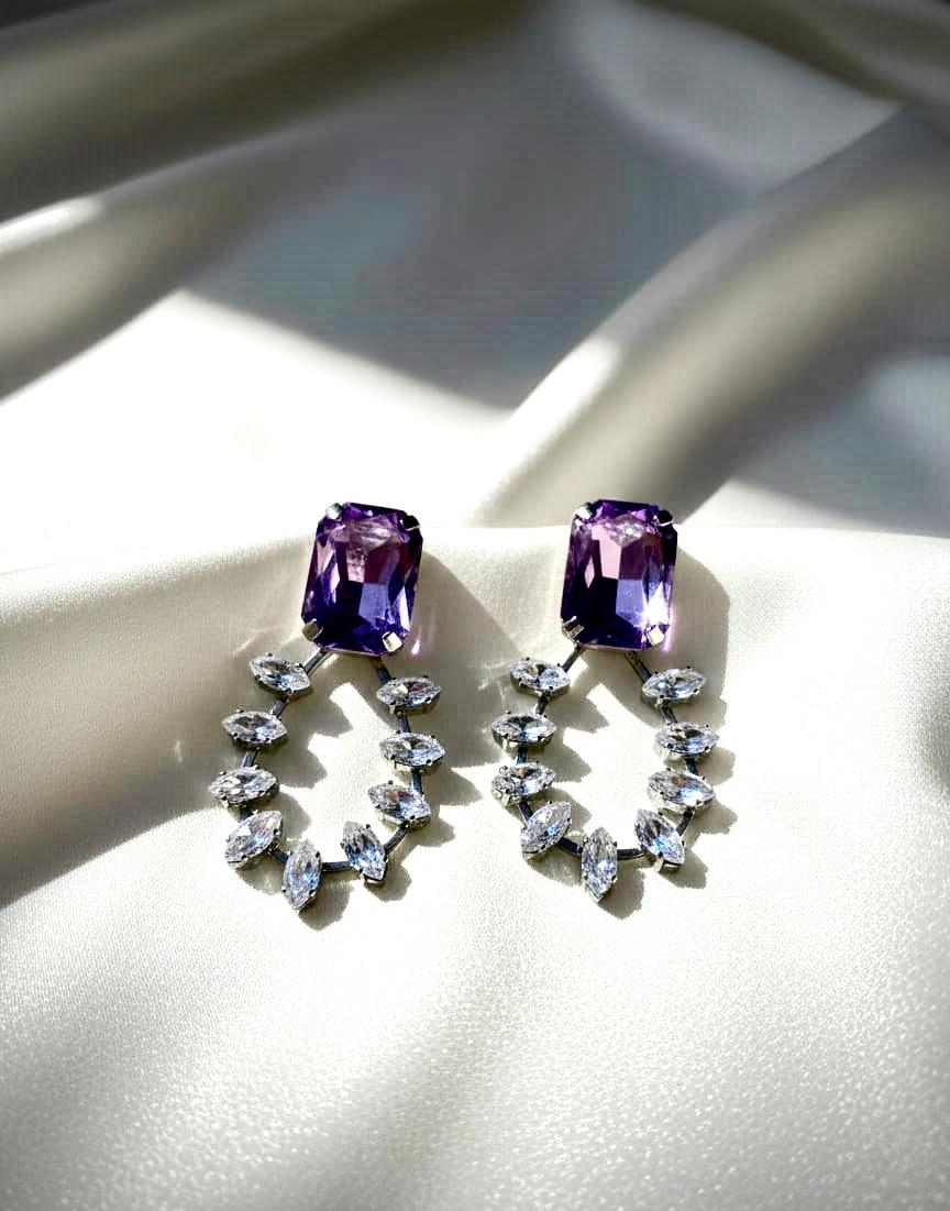 Emerald & Diamond Drop Earrings