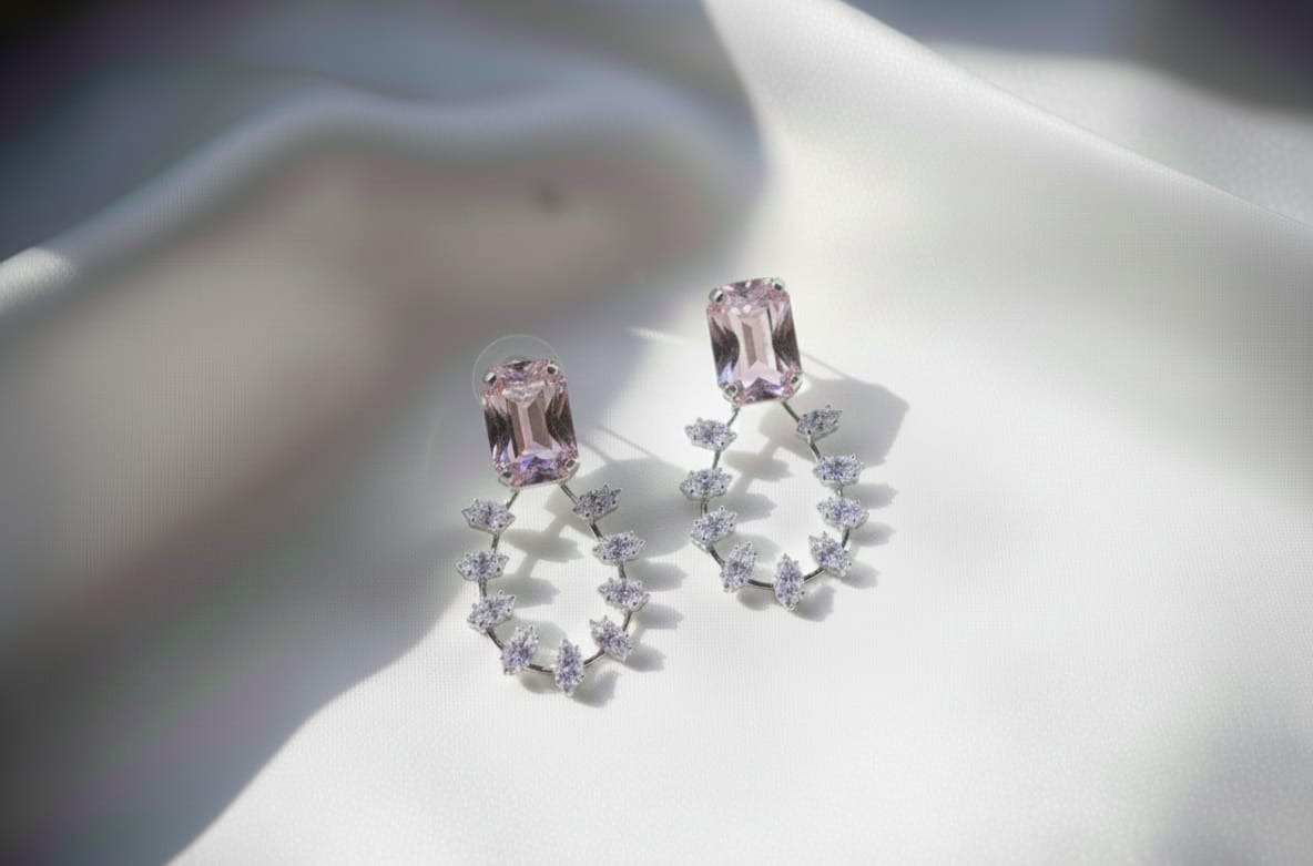 Emerald & Diamond Drop Earrings