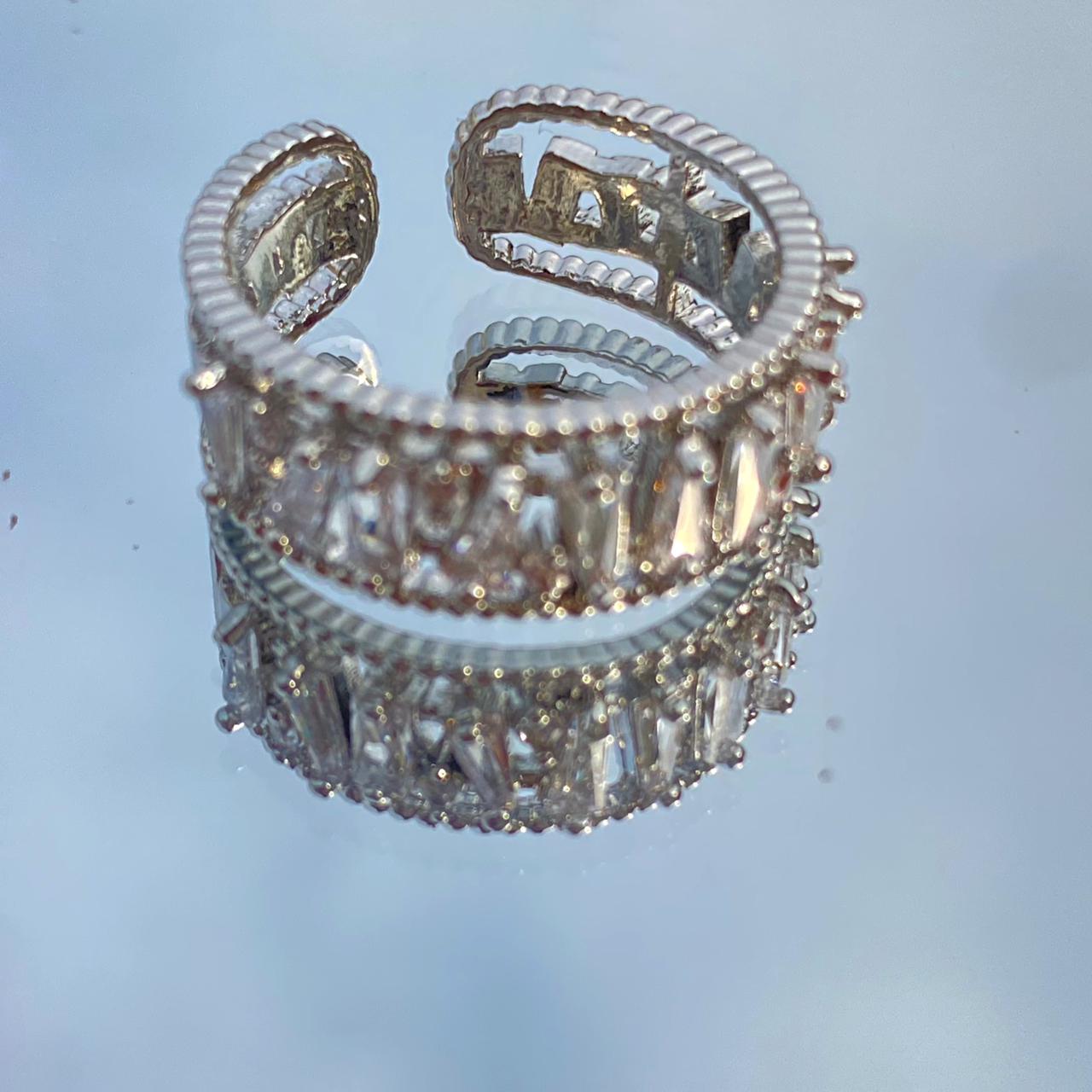 The Crystal Cascade Eternity Band